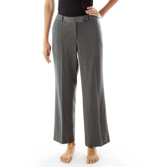 Brooks Brothers Pants - Brooks Brothers Gray Straight-Leg Slacks